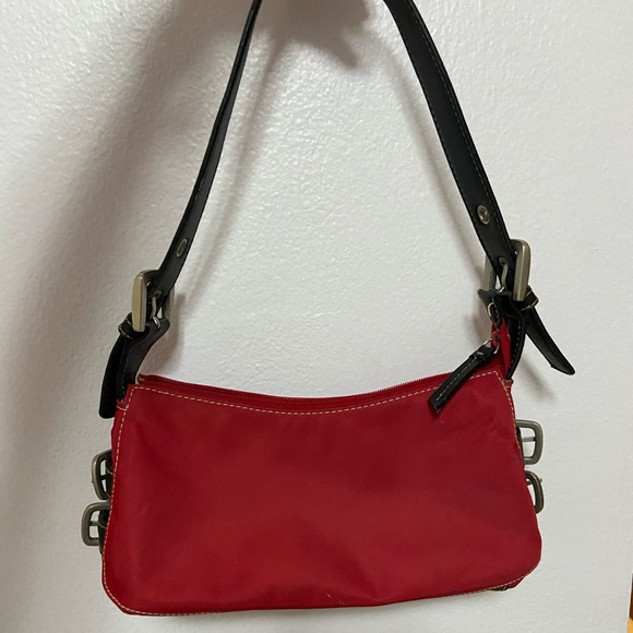 nine west red shoulder bag purse - Picture 3 of 10